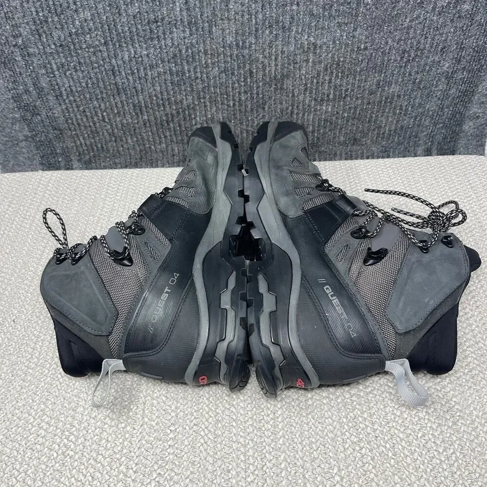 Salomon Quest 4 GTX Gore-Tex Hiking Trail Boots Waterproof Black Mens Size 9
